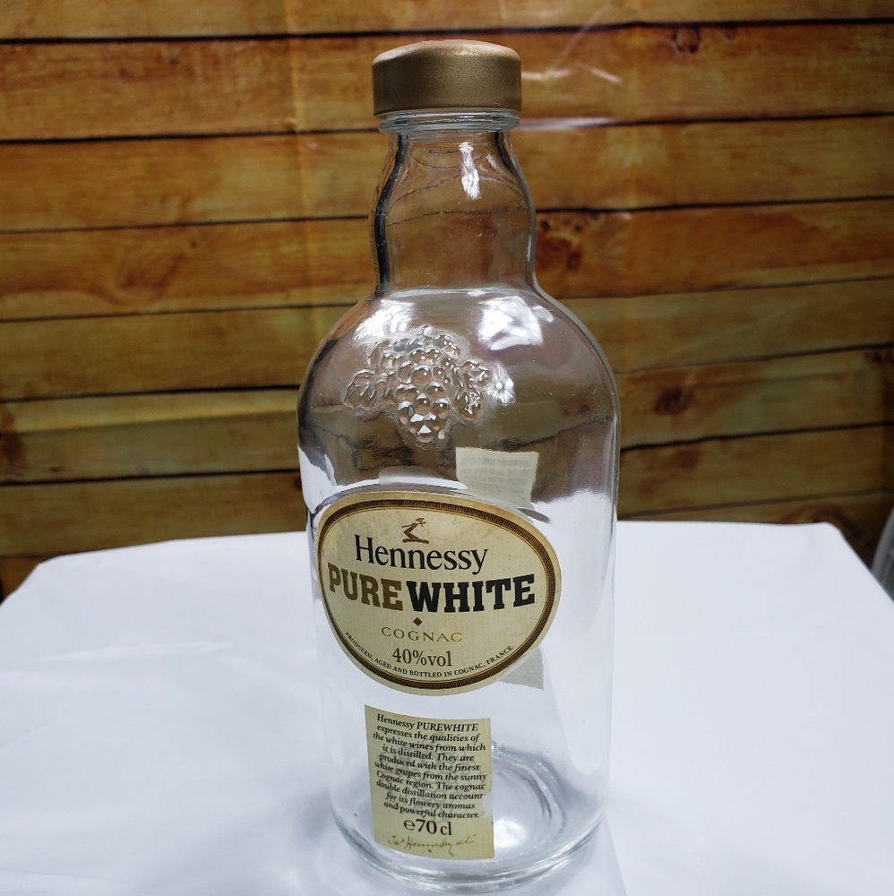 Empty Hennessy Pure White Cognac Bottle